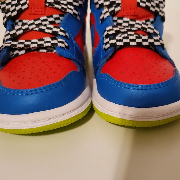 Air Jordan 1 Retro High GS 'Racing Pack' Red- Toddler Sz 4c - Picture 7 of 10